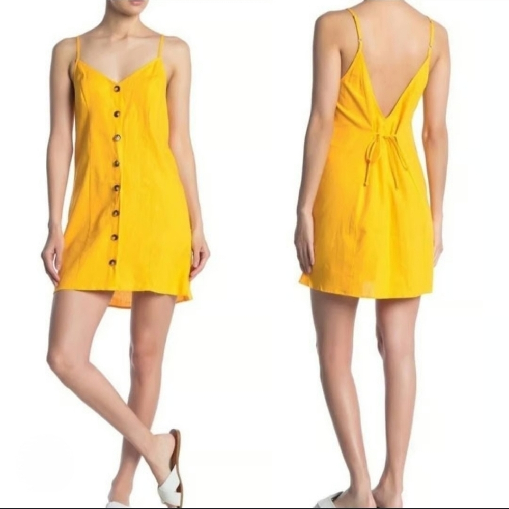 SMYM NWOT Remington Button Front Mini Dress L